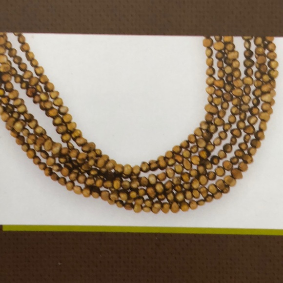 Retired Silpada 8 Strand Freshwater Pearl Necklace - Picture 2 of 2